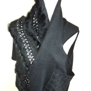 Black one armed scarf/shawl
